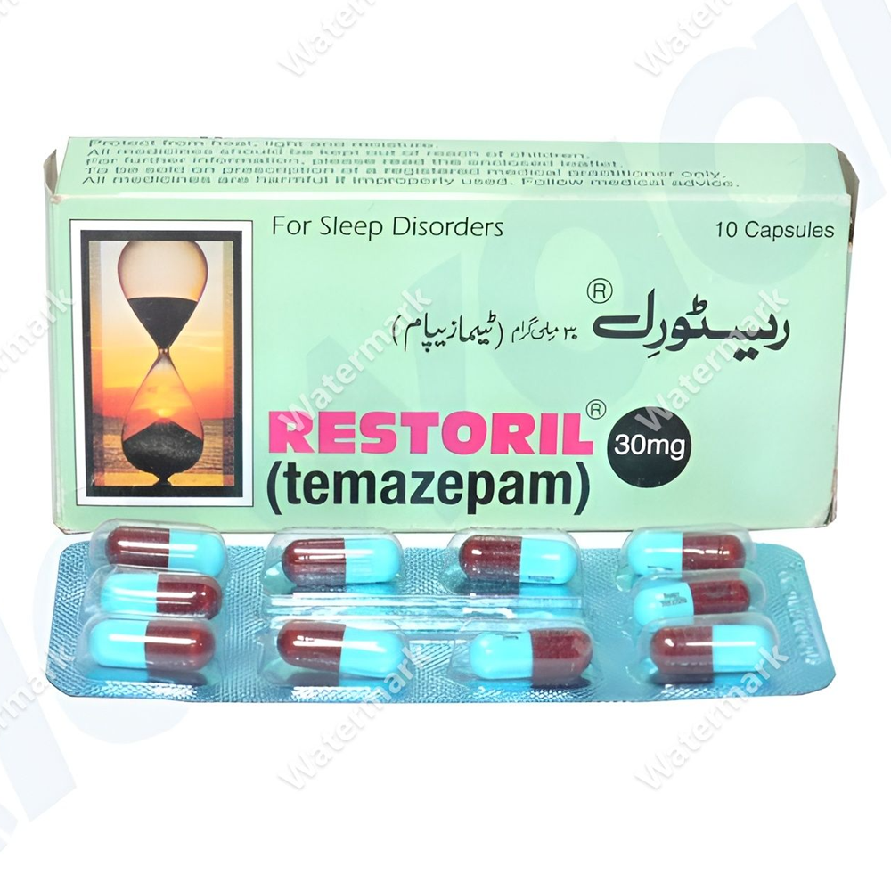 Препарат Ресторил (Restoril) 30 мг (Темазепам): мониторинг наличия в аптеках РФ и аналоги