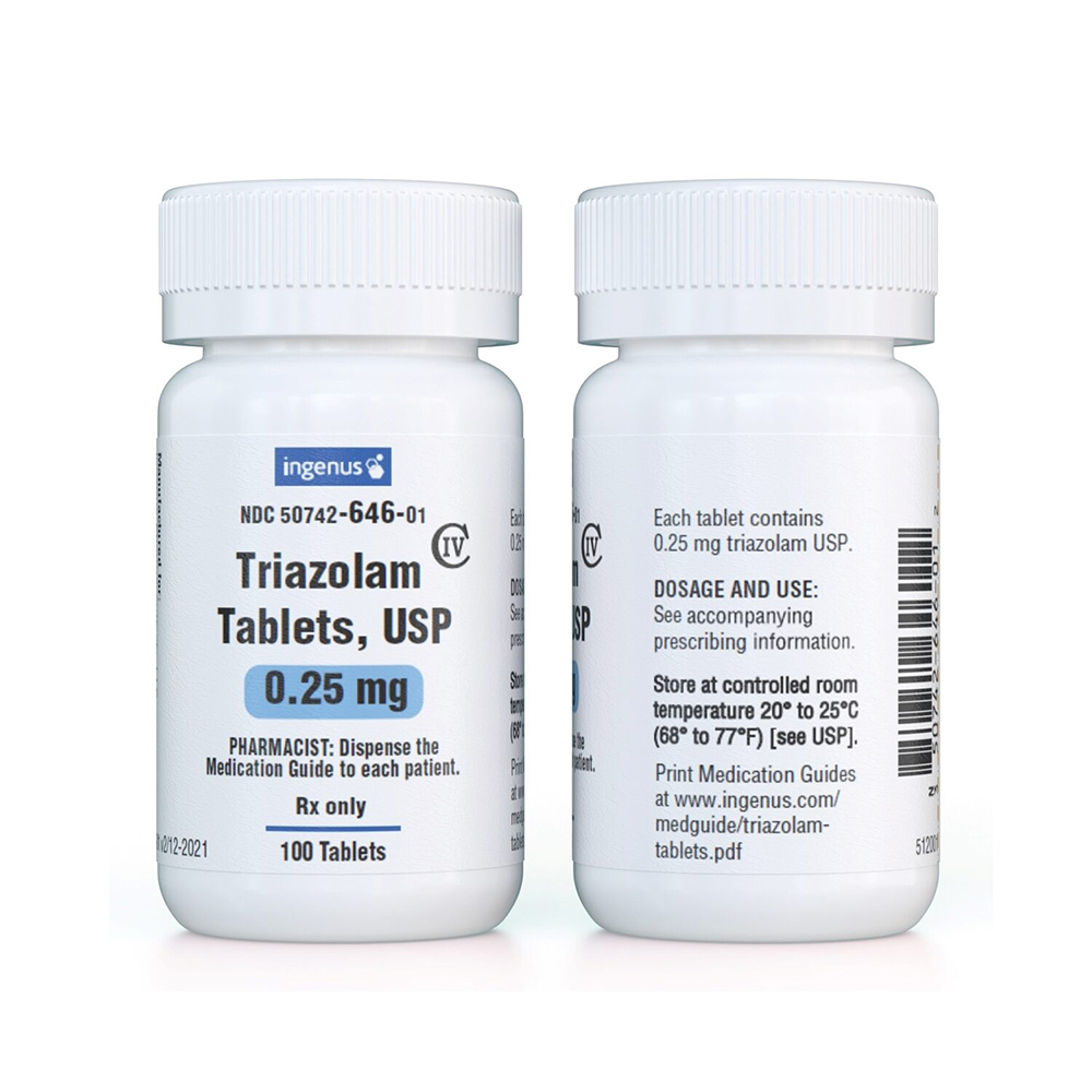 Таблетки Трилам 0.25 мг (Триазолам) от Umedica — упаковка и блистер препарата, наличие в аптеках РФ