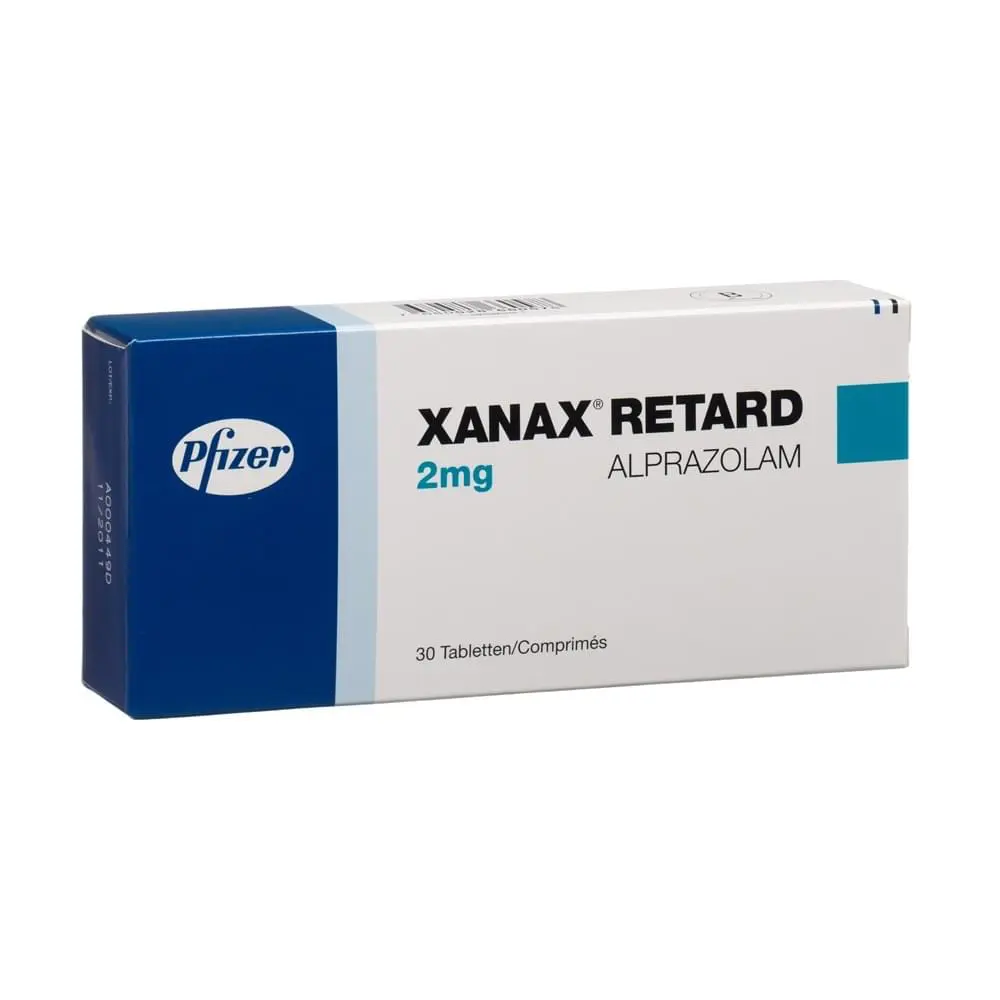 Упаковка препарата Xanax Retard (Алпразолам) 2 мг — мониторинг наличия в аптеках РФ